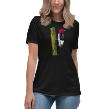 Load image into Gallery viewer, Red-Headed Woodpecker Women&#39;s Relaxed T-Shirt
