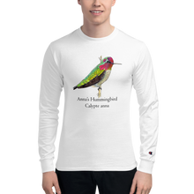Load image into Gallery viewer, Anna&#39;s Hummingbird Men&#39;s Champion Long Sleeve Shirt
