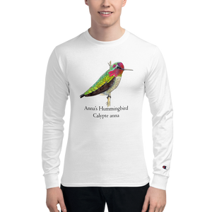 Anna's Hummingbird Men's Champion Long Sleeve Shirt