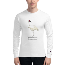 Load image into Gallery viewer, Whooping Crane Men&#39;s Champion Long Sleeve Shirt
