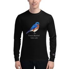 Load image into Gallery viewer, Eastern Bluebird Men&#39;s Champion Long Sleeve Shirt
